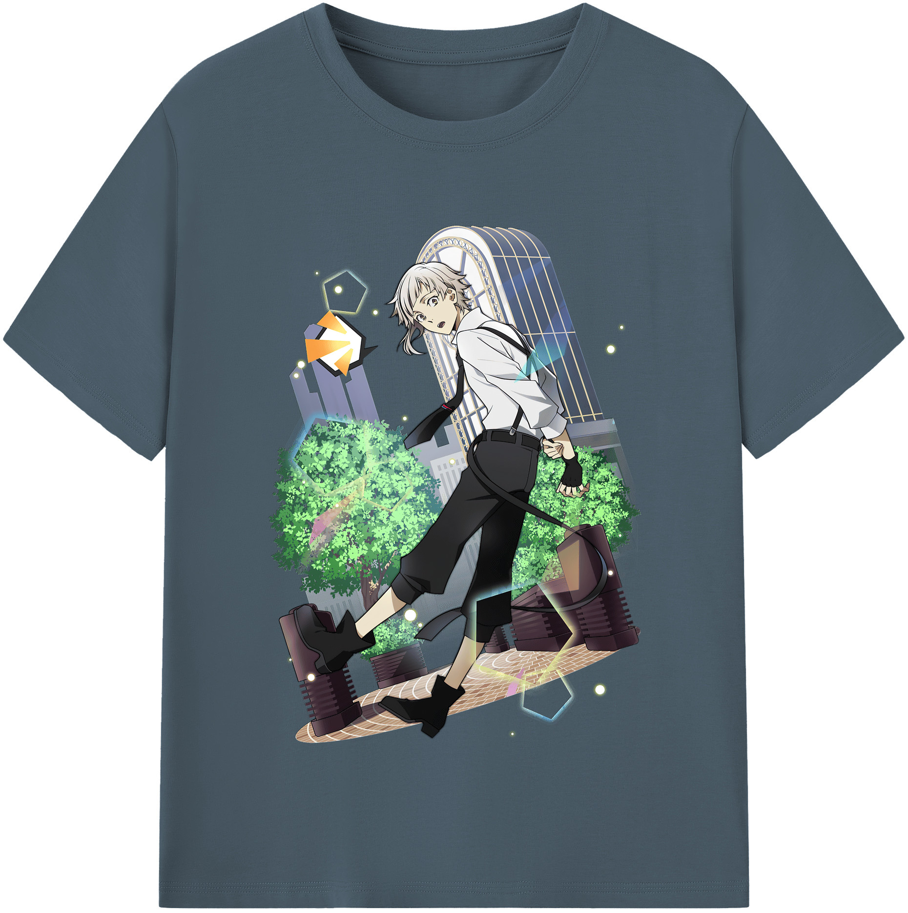 （画像用） 文豪ストレイドッグス Bungo Stray Dogs 綿100％半袖Tシャツ（フロントプリント）